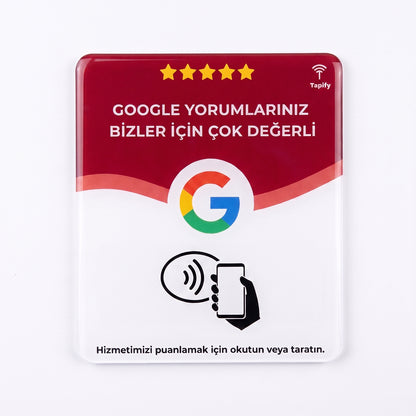 Google Yorum NFC Kartı